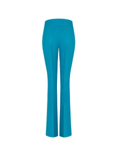 Pantalon évasé en tissu technique avec ceinture à la taille « Rinascimento » 2