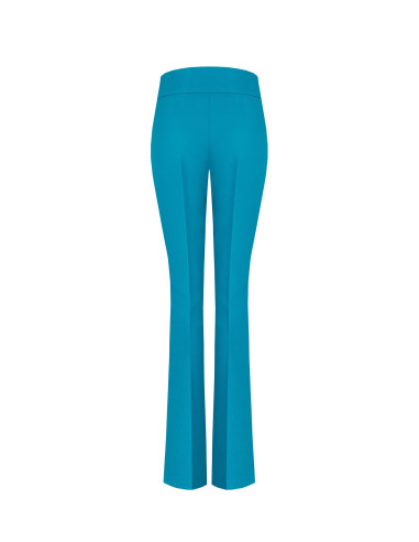 Pantaloni A Zampa In Tessuto Tecnico Con Fascia In Vita Rinascimento