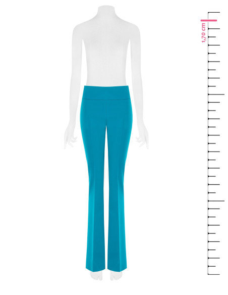 Pantalon évasé en tissu technique avec ceinture à la taille « Rinascimento »