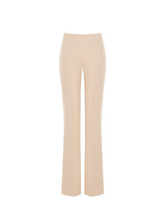 Pantalon évasé en tissu technique avec fermeture éclair latérale « Rinascimento »