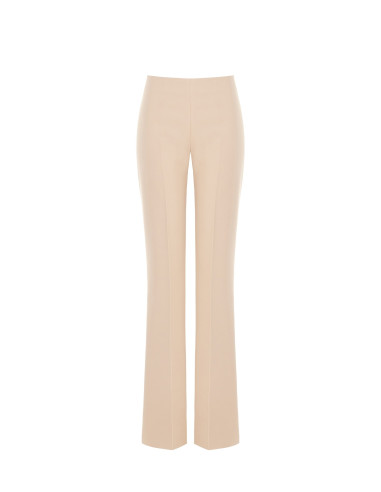 Pantalon évasé en tissu technique avec fermeture éclair latérale « Rinascimento »