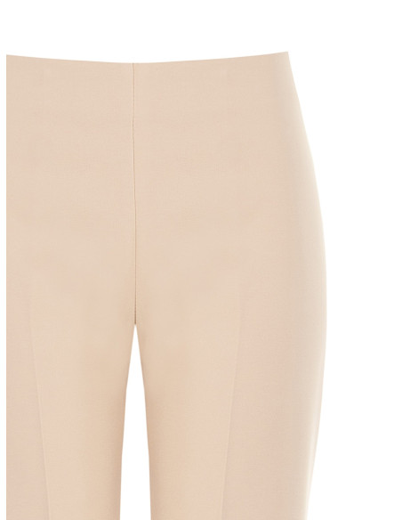 Pantalon évasé en tissu technique avec fermeture éclair latérale « Rinascimento »