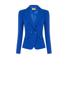 Veste blazer courte cintrée en tissu technique « Rinascimento »