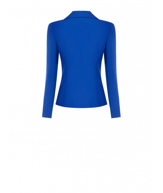 Short, Fitted Blazer Jacket in Rinascimento Technical Fabric