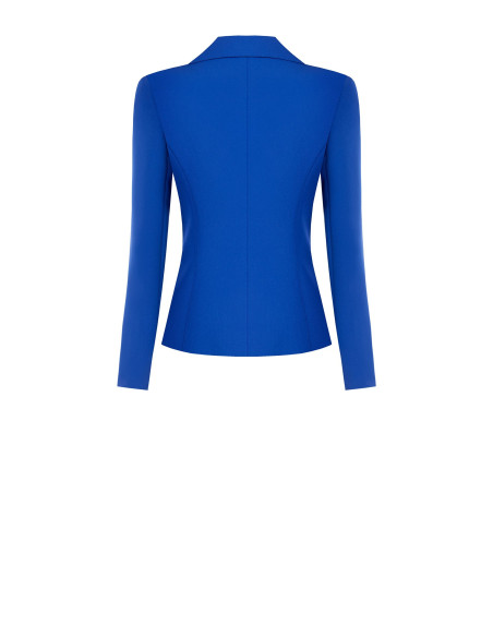 Short, Fitted Blazer Jacket in Rinascimento Technical Fabric