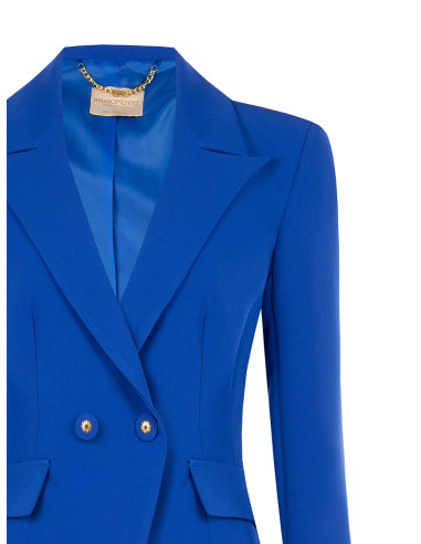 Veste blazer courte cintrée en tissu technique « Rinascimento »