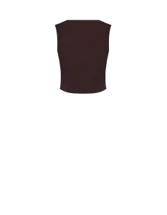 Gilet court en tissu technique avec boutons arborant le logo Rinascimento 2