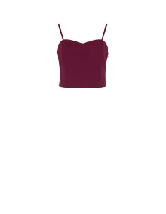 Crop Top Bustier In Tessuto Tecnico Rinascimento