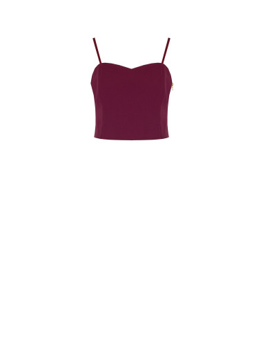 Rinascimento Technical Fabric Bustier Crop Top