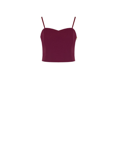 Rinascimento Technical Fabric Bustier Crop Top