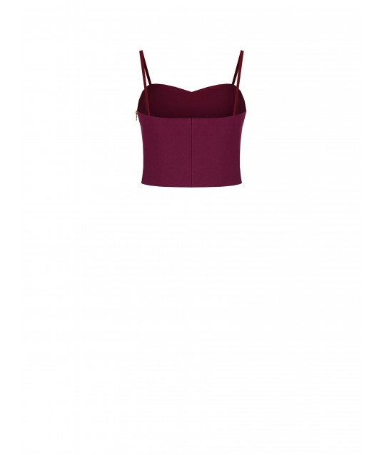Crop Top Bustier In Tessuto Tecnico Rinascimento