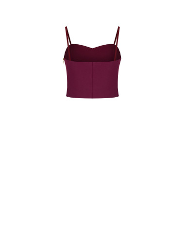 Crop top bustier en tissu technique « Rinascimento »