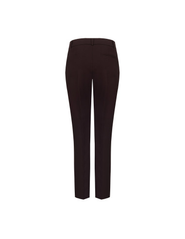 Pantalon cigarette en tissu technique avec bouton arborant le logo Rinascimento