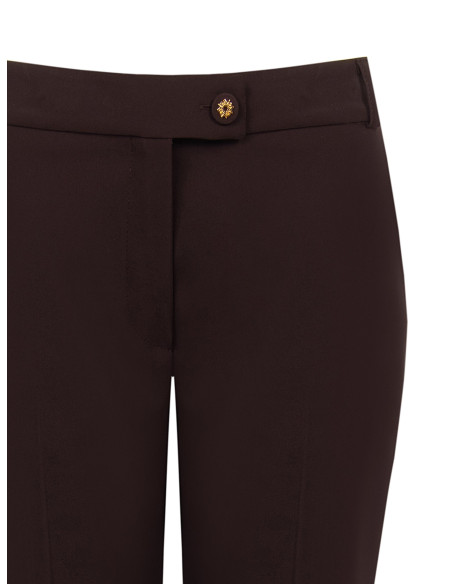 Pantaloni A Sigaretta In Tessuto Tecnico Con Bottone Logo Rinascimento