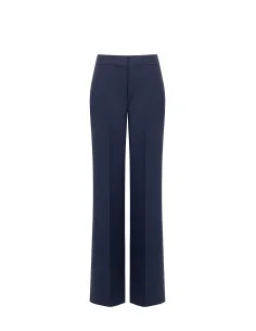 Rinascimento Technical Fabric Palazzo Trousers with Button and Concealed Zip