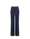 Rinascimento Technical Fabric Palazzo Trousers with Button and Concealed Zip