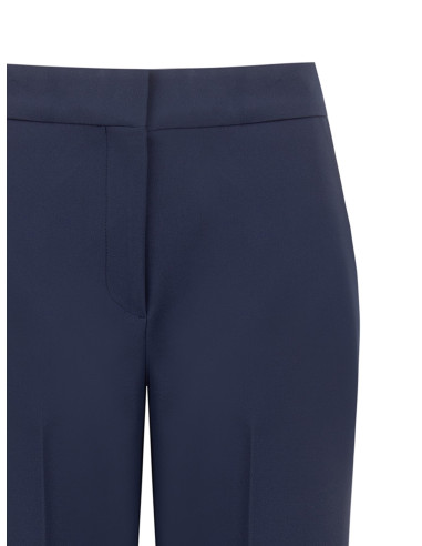 Pantaloni Palazzo In Tessuto Tecnico Con Bottone E Zip A Scomparsa Rinascimento