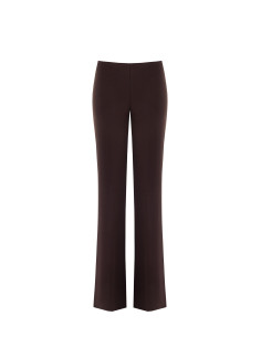 Pantaloni Dritti In Scuba Crepe Con Vita Elasticizzata Rinascimento