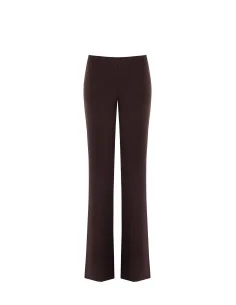 Straight-leg Scuba Crepe Trousers with Elasticated Waistband by Rinascimento