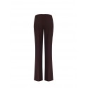 Straight-leg Scuba Crepe Trousers with Elasticated Waistband by Rinascimento