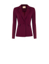 Fitted Scuba Crepe Blazer Jacket with Matching Button by Rinascimento
