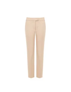 Scuba Crepe Cigarette Trousers with Matching Button by Rinascimento
