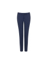 Cadi Fabric Cigarette Trousers with Tone-on-Tone Metal Button – Rinascimento