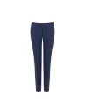 Pantaloni A Sigaretta In Tessuto Cadi Con Bottone Metallico Tono Su Tono Rinascimento