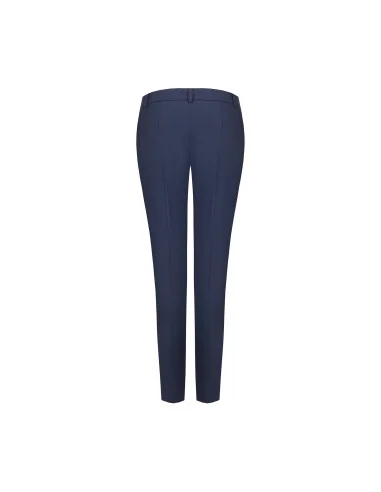 Pantaloni A Sigaretta In Tessuto Cadi Con Bottone Metallico Tono Su Tono Rinascimento