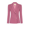 Ciacca Balzer, Flared Cadi Fabric Jacket with Tone-on-Tone Metal Buttons, Rinascimento