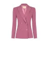 Veste Balzer évasée en tissu Cadi, avec boutons ton sur ton en métal « Rinascimento »