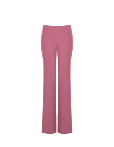 Wide, flared trousers in cadi fabric without pockets by Rinascimento