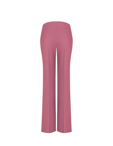 Pantalon large et évasé en tissu cadi, sans poches, Rinascimento