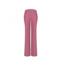 Pantalon large et évasé en tissu cadi, sans poches, Rinascimento