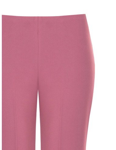 Pantalon large et évasé en tissu cadi, sans poches, Rinascimento