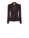 Giacca Blazer Sfiancata In Tessuto Cadi Con Bottone Tono Su Tono In Metallo Rinascimento