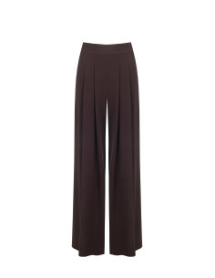 Pantaloni Palazzo In Tessuto Cadi Con Doppia Pinces Rinascimento
