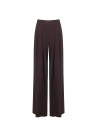 Cadi Fabric Palazzo Trousers with Double Pleats – Rinascimento