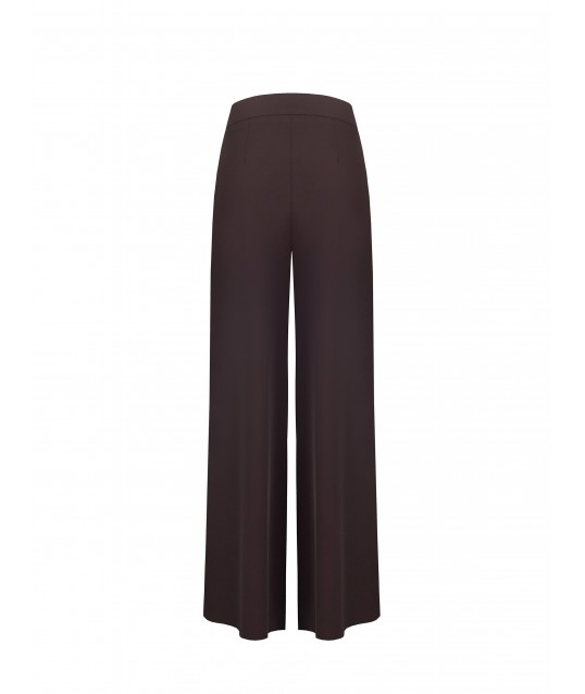 Pantaloni Palazzo In Tessuto Cadi Con Doppia Pinces Rinascimento