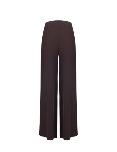 Cadi Fabric Palazzo Trousers with Double Pleats – Rinascimento