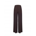 Pantalon palazzo en tissu Cadi avec doubles pinces « Rinascimento »