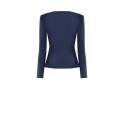 Giacca Corta Sfiancata In Scuba Crepe Con Spalline E Zip Rinascimento