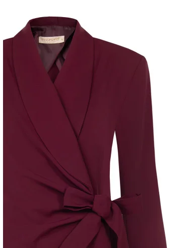 Cadi Rinascimento Fabric Wrap-Around Blazer Jacket