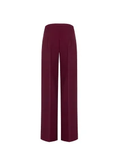 Pantalon palazzo en tissu Cadi avec fermeture éclair latérale « Rinascimento » 2