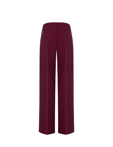 Pantaloni Palazzo In Tessuto Cadi Con Zip Laterale Rinascimento