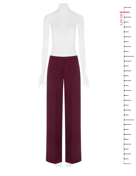 Rinascimento Cadi Fabric Palazzo Trousers with Side Zip