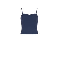 Crop top bustier en tissu Cadi Rinascimento