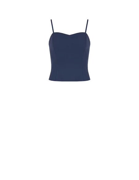 Rinascimento Cadi Fabric Bustier Crop Top