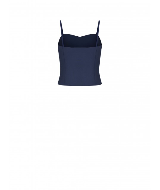 Crop top bustier en tissu Cadi Rinascimento