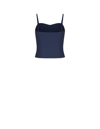 Crop top bustier en tissu Cadi Rinascimento